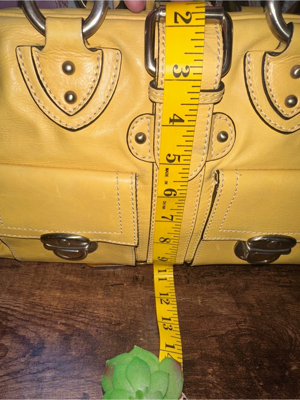 Vintage Marc Jacobs yellow Venetia Satchel - Picture 12 of 13